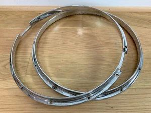 JUPITER Twin Channel DIE CAST SNARE DRUM HOOPS Rim Parts 80s Ludwig 14" 12-Lug - Bild 1 von 8