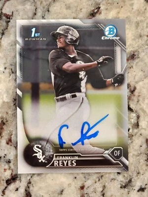 Franklin Reyes 2016 1st Bowman Chrome Auto RC #BCAP-FR - Image 1 of 2