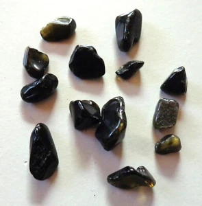 Lot schwarzer Obsidian poliert - Sardinien Natur (W833) Schau mal !💥💖 - Bild 1 von 1