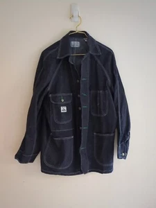 Left Field NYC Jelt Denim Coal Breaker Indigo lästige Arbeitsjacke Herren Größe L $ 275 - Bild 1 von 10