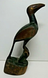 OLD CARVED ABORIGINAL OCEANIC BIRD STATUE TOTEM SCULPTURE - Picture 1 of 12