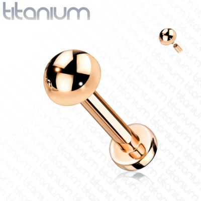 Cartílago de oreja Labret superior cúpula roscada internamente de titanio grado implante  Foto 1 de 4