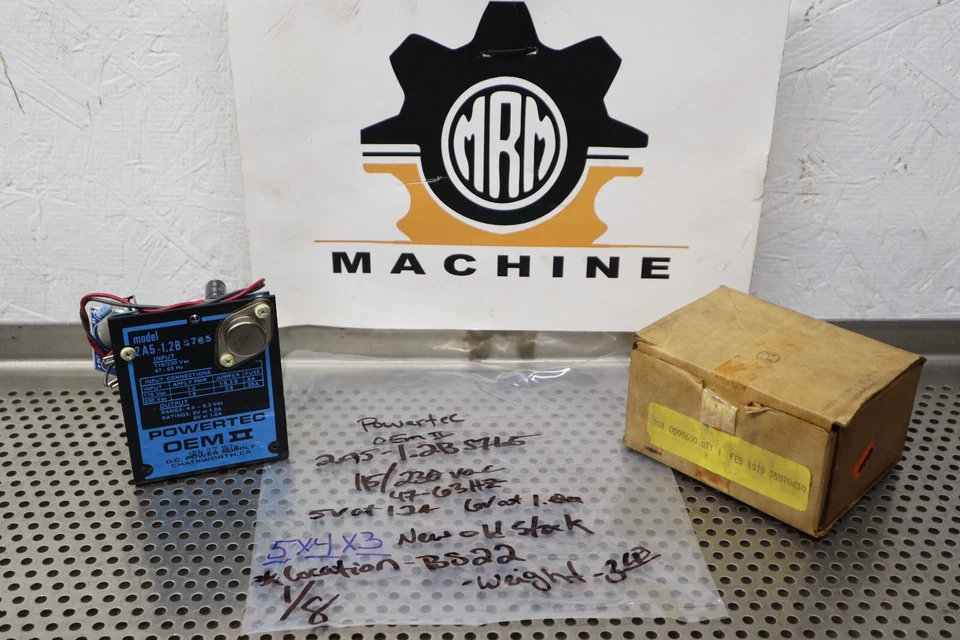 POWERTEC OEM II 2A5-1.2B 115/230V 47-63Hz DC Power Supply New Old Stock - Image 1 of 4