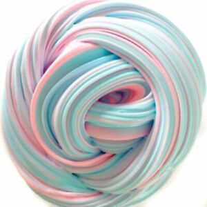 Rainbow Pink Blue Cloud Slime Fluffy Icecream Mud Stress Relief Kids DIY Toys