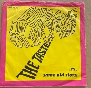 THE TASTE - Born on the wrong side of Time - 1969 Denmark Polydor 7" P/S HEAR - Picture 1 of 3