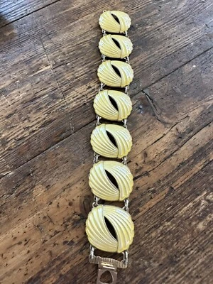 Bracciale Elvik in argento sterling Norvegia smalto norvegese vintage 536 - Immagine 1 di 4