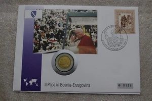 🧠🇻🇦 VATICAN COIN COVER JPII 1996 500 LIRE B58 #58 - Picture 1 of 5
