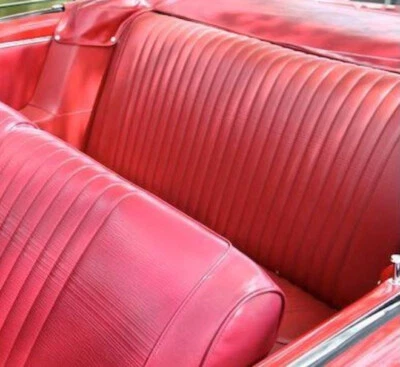 Обивка заднего сиденья кабриолета 1966 Ford Fairlane 500 - ЧЕРНАЯ - Изображение 1 из 2
