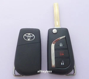 Genuine OEM 2016-18 TOYOTA COROLLA iM flip keyless remote fob HYQ12BFA +NEW KEY - Picture 1 of 5