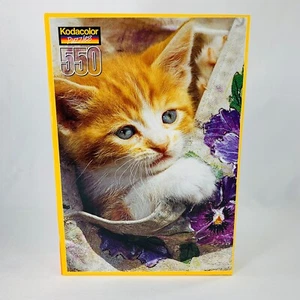 Kodacolor Puzzle 550 Teile PEEK A BOO KITTY 13"x 19" SEHR NIEDLICH NEU - Bild 1 von 8