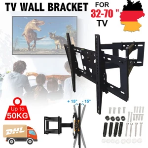TV Wandhalterung Wandhalter LCD LED Fernseher 32-70 Zoll schwenkbar neigbar - Bild 1 von 12