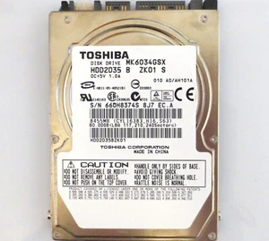 Toshiba MK6034GSX HDD2D35 B ZK01 S 010 A0/AH101A China 60gb 2.5" Sata Hard Drive - Picture 1 of 4