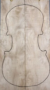 4/4 Violin/Mandolin Top/Back Curly Figured Maple Wood Instrument Luthier Supply - Picture 1 of 6