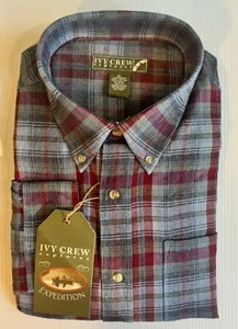 Ivy Crew Explorer Mens Button Down Shirt Sz XL Flannel Plaid Long Sleeve New - Picture 1 of 4
