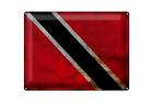 Blechschild Flagge Trinidad und Tobago 40x30 cm Flag Rost Deko Schild tin sign