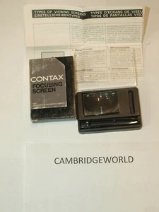 Contax RTS Focusing Screen Cross Scale in original factory box NEW old stock - Picture 1 of 2