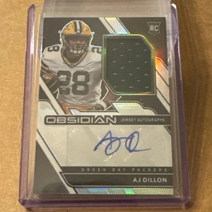 2020 Obsidian A J Dillon Rc Auto Jersey 23/150 Eagles - Picture 1 of 2