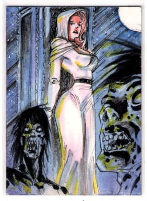 2025 EGS ART STUDIO GALZ N ZOMBIES Del Nayra 1/1 Sketch Card MEDIEVAL - Image 1 of 2