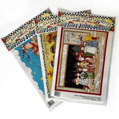 Лот 3 Daisy Kingdom Mary Engelbreit железа на ткани передачи Рождественский Санта - Изображение 1 из 4