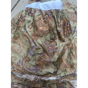 Ralph Lauren Chaps Beekman Place Queen Bedskirt Grün & Braun Paisley  - Bild 1 von 8