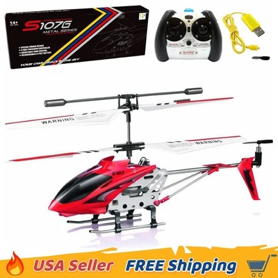 Helicóptero Syma S107G RC marco de metal 3,5 canales con giroscopio fácil de controlar para niños rojo Foto 1 de 4
