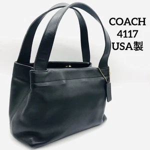 RAR Vintage alte Coach 4177 schwarze Ledertasche Handtasche - Bild 1 von 19