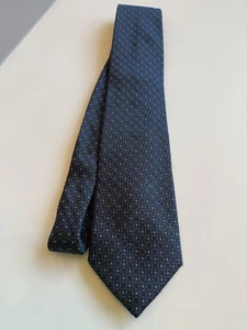 mc30 Drakes Navy Silk Tie - Picture 1 of 2