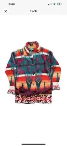Ralph Lauren Country Adult Small Multicolor Fireball Wool Aztec Southwestern  - Picture 1 of 8