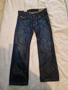 Diesel Larkee Jeans Mens W30 L30 Blue Regular Fit Straight Leg Denim 0806W - Picture 1 of 6