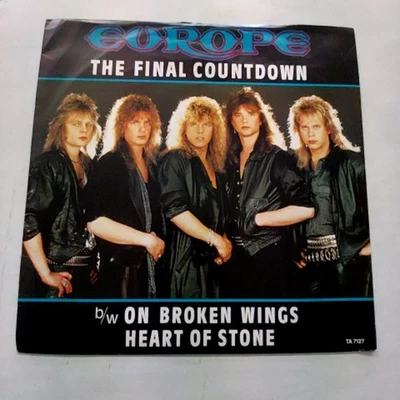 Europe The Final Countdown Single 12 Inch Vinyl Epic Rock 1986 - Image 1 of 4