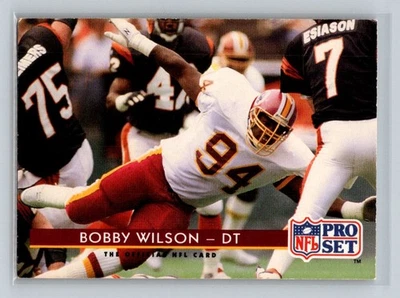 1992 Pro Set #89 Bobby Wilson Washington Redskins Football Card - Image 1 of 2