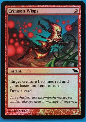Crimson Wisps FOIL Shadowmoor PLD Red Common MAGIC CARD (ID# 486338) ABUGames - Image 1 of 2