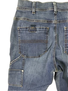 LL Bean Flex Coolmax Carpenter Blue Jeans Double Knee Work Denim 30 x 30 Etikett - Bild 1 von 13