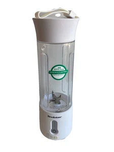 Brookstone 500mL Compact Portable Blender BPA Free White Unused Open Box Works - Picture 1 of 8