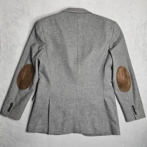 Blazer J Crew Ludlow Para Hombres 44L Gris Parches en el Codo Lana Luna Tela Chaqueta Clásica - Imagen 1 de 11