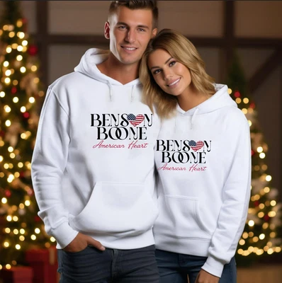 Sudadera con Capucha Benson Boone American Heart Gira por el Reino Unido 2025 Concierto Unisex Foto 1 de 4