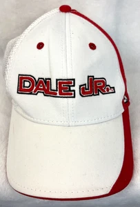White/Red Dale Earnhardt Jr. Number 8 Budweiser Chase Authentics Strap Back Hat - Picture 1 of 6