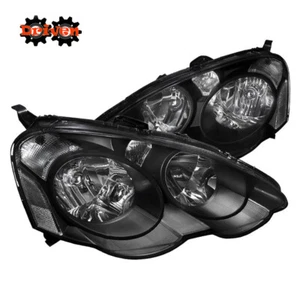 For 02-04 Acura Integra RSX DC5 Type S Black Housing Headlight Assembly Clear - Picture 1 of 3