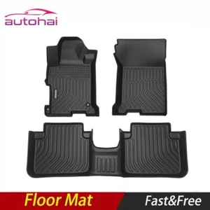 Floor Mats Liners for 2013-2017 Honda Accord Sedans Black TPE All Weather - Bild 1 von 15