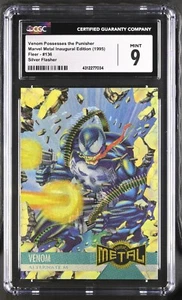 Venom Possesses the Punisher Marvel Metal Inaug. Ed. (1995) Silver Flasher CGC 9 - Picture 1 of 2