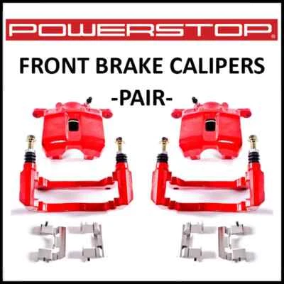 Pinzas de freno delanteras PowerStop con soportes para 04-14 Acura TSX/99-04 RL/99-08 TL Foto 1 de 2