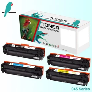4 Toner Cartridge Fits For Canon 045 i-SENSYS LBP611Cn MF635CX LBP613Cdw MF631Cn - Picture 1 of 9
