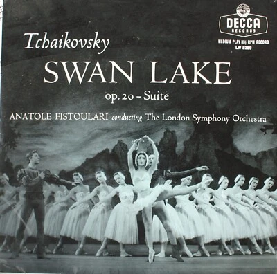 Tchaikovsky: Swan Lake Suite - Fistoulari/LSO (10 inch EP - FFRR - LW5289) Foto 1 de 3