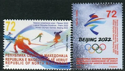 303 - NORTH MACEDONIA 2022 - Winter Olympic Games - Beijing - MNH Set - Image 1 of 2