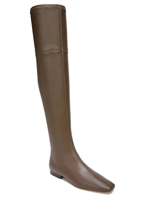 Vince Nissa-2 Women's Stretch Leather Over the Knee Boots in Dark Wheat Size 7.5 - Image 1 of 4
