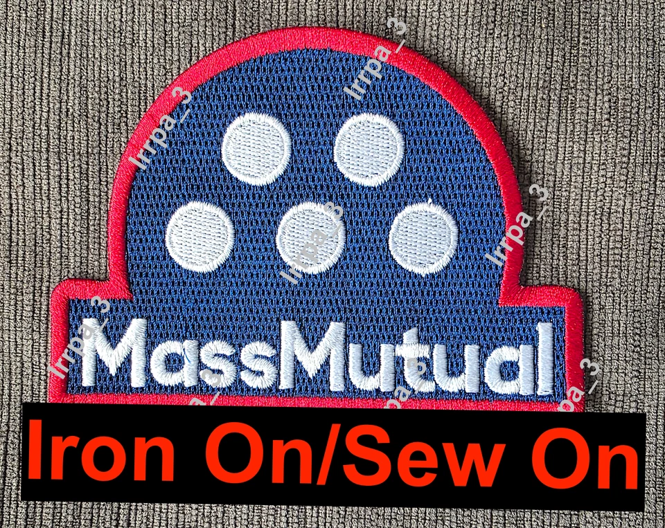 Red Border Mass Mutual Patch 2025 Boston Red Sox baseball jersey patch MassMutal - Изображение 1 из 1