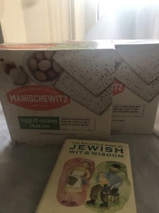 Manischewitz Matzos, Egg & Onion, 10 oz. Lot of 2 boxes. New. Use before 01/23. - Picture 1 of 4