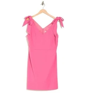 NEW BCBGeneration Tie Strap V-Neck Mini Dress Size 14 - Picture 1 of 6
