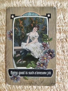 GUT SEIN IST SO EIN EINSAMER JOB.VTG POSTKARTE ANFANG 1900*P60 - Bild 1 von 2