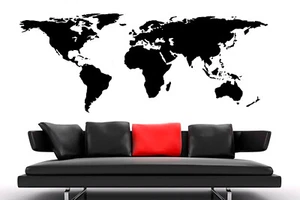 WandTattoo Wandtatoo wandfolie wandfolie Wallsticke Weltkarte World Map ST05 - Bild 1 von 2